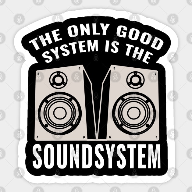 Backprint Speakers Bass Soundsystem Sticker by T-Shirt Dealer